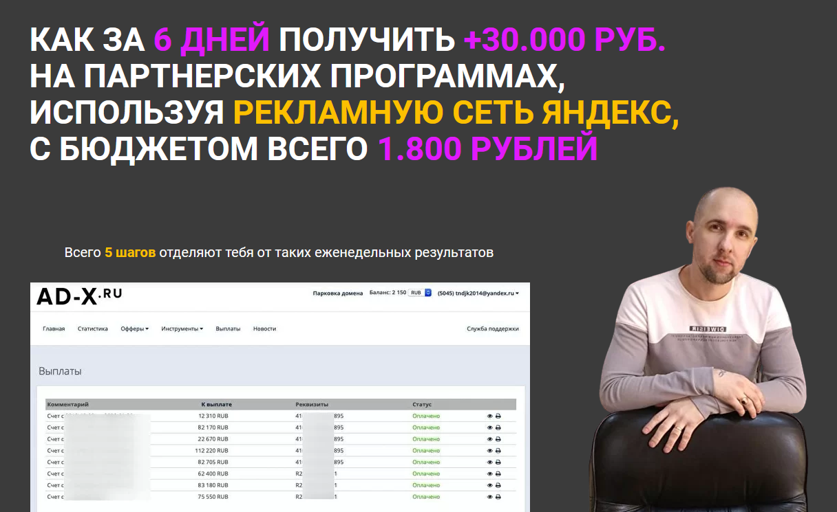 [Анатолий Тендетников] РСЯ - Партнёр (2022)